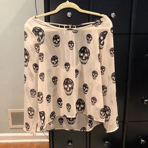 Skull Design Blouse